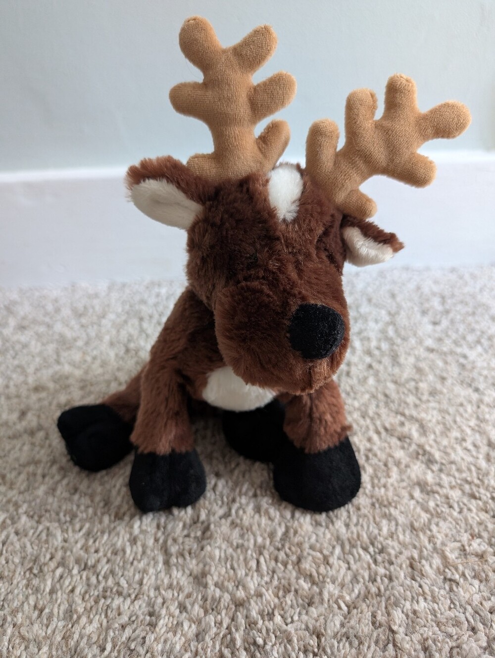 Webkinz Plush Reindeer Stuffed Animal - Brown and White Kids Toy, HM137, No Code